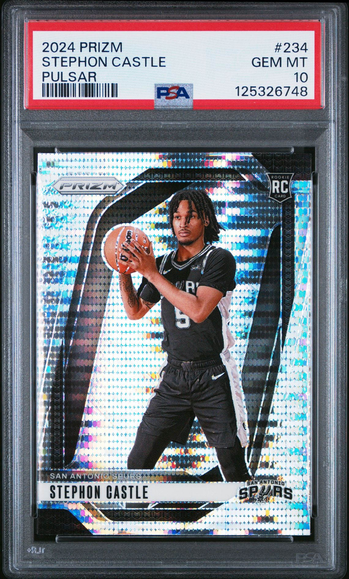 2024 Panini Prizm Stephon Castle #234 (Pulsar) Gem Mt 10 front