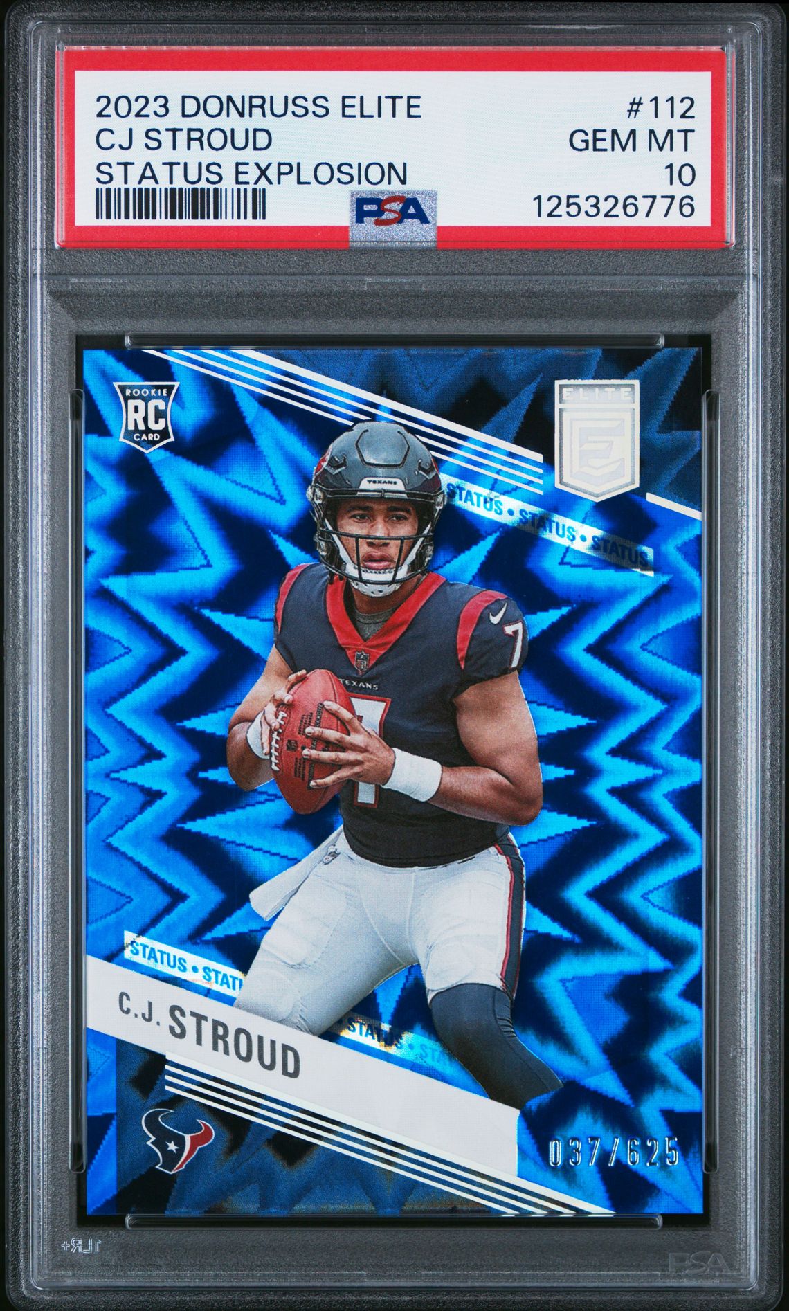 2023 Panini Donruss Elite Cj Stroud #112 (Status Explosion) Gem Mt 10 front