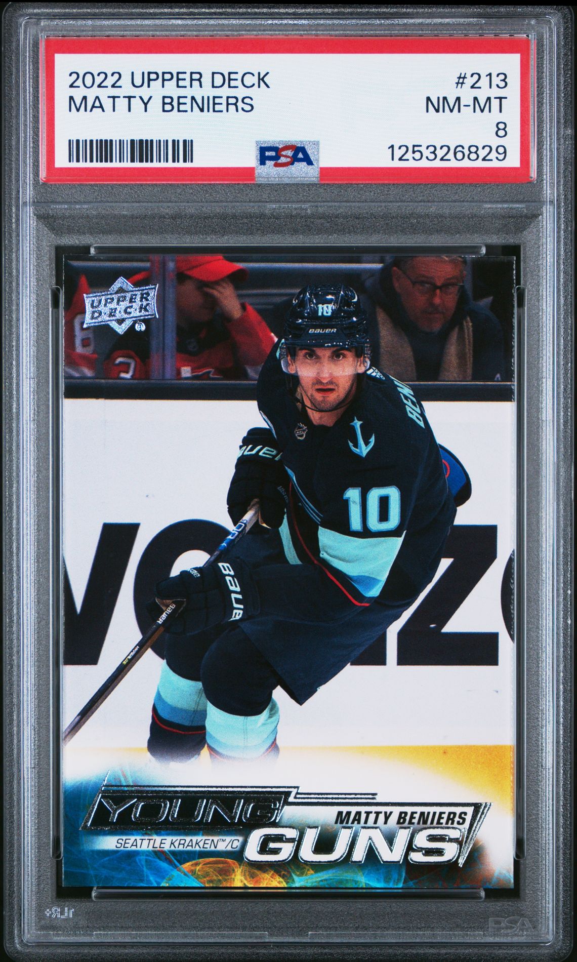 2022 Upper Deck Matty Beniers #213 Nm-Mt 8 front