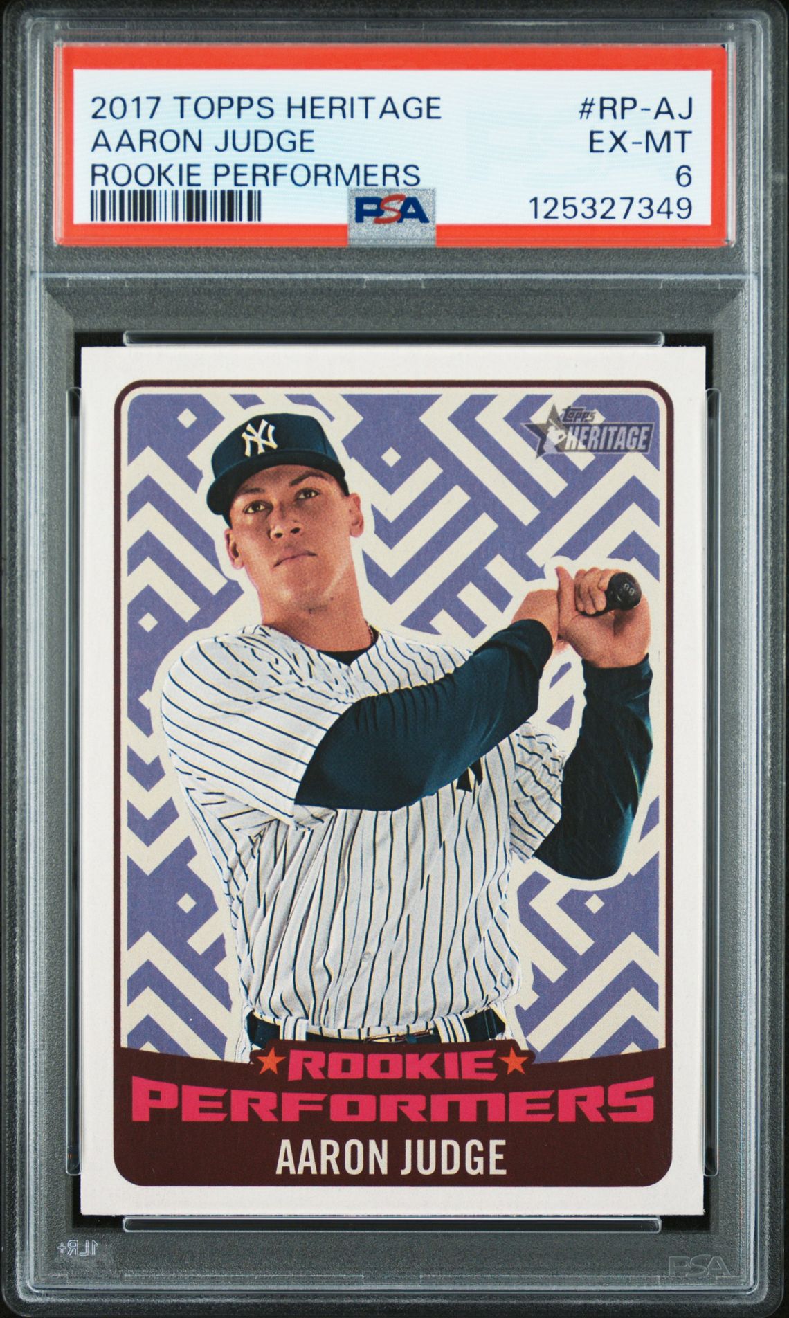 2017 Topps TOPPS HERITAGE ROOKIE PERFORMERS #RP-AJ Aaron Judge front