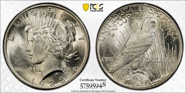 1925 $1 MS64