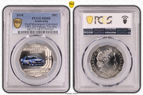 2018 50C Ford Motorsport Colorized 1981 XD Falcon 'Tru-Blu' MS68