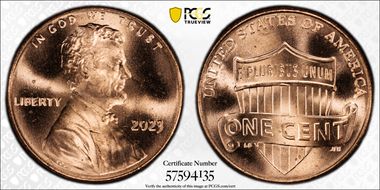2023 1C Shield, Extra "V" MS65RD