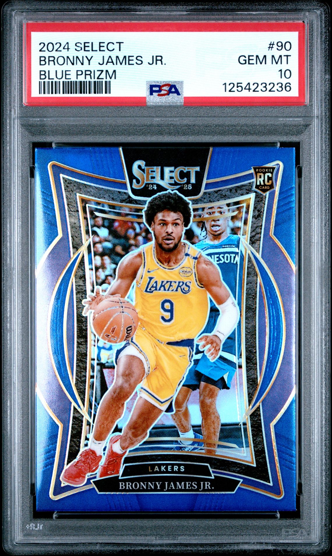 2024 Panini PANINI SELECT BLUE PRIZM #90 Bronny James Jr. front