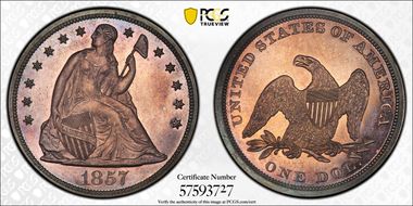 1857 $1 PR65