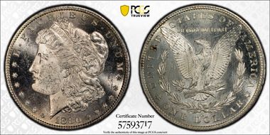 1880-S $1 MS62