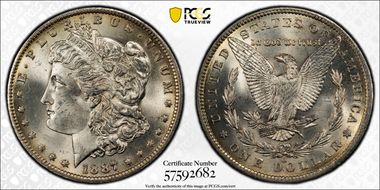 1887-O $1 MS64