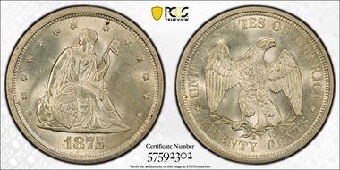 1875-S 20C MS66