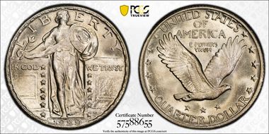 1929 25C MS67FH