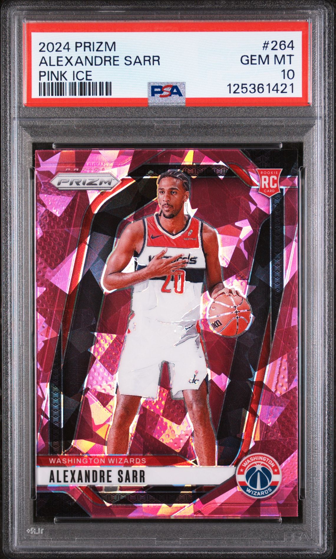 2024 Panini PANINI PRIZM PINK ICE #264 Alexandre Sarr front