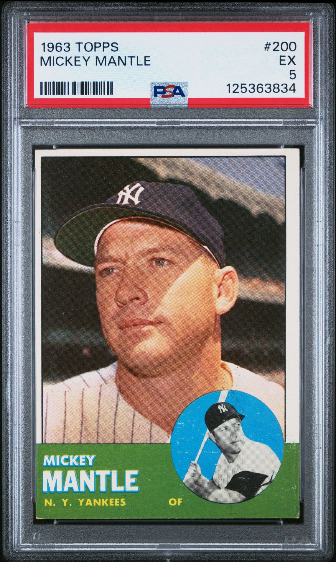 1963 Topps TOPPS #200 Mickey Mantle front