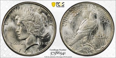 1922-D $1 MS66