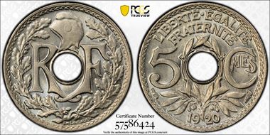 1920 5C Gad-169 F-121 Grand module MS67