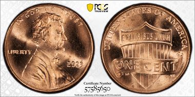 2023 1C Shield, Extra "V" MS66RD