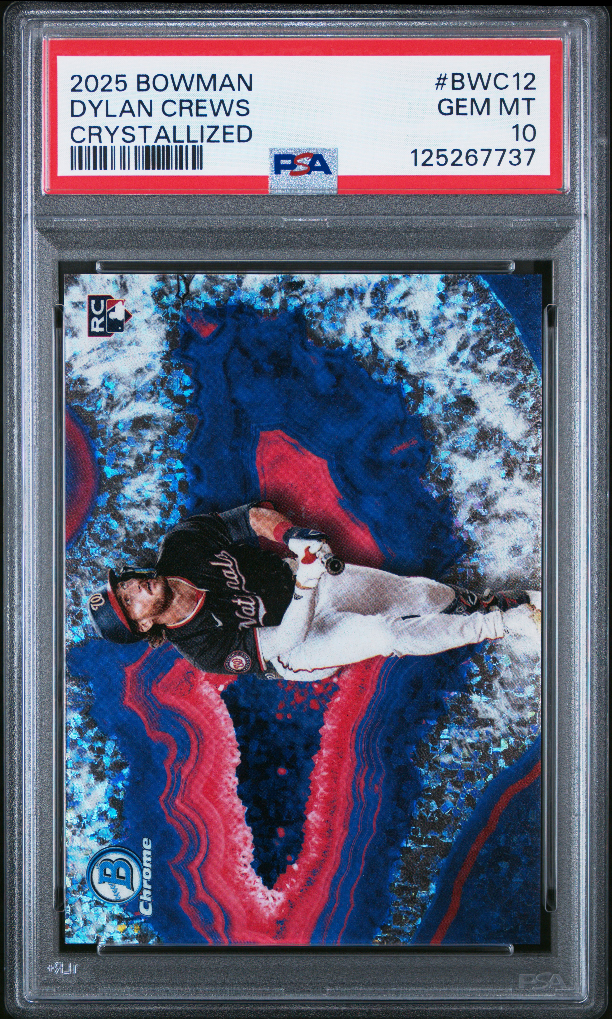 2025 Bowman Crystallized Dylan Crews #BWC12 PSA 10