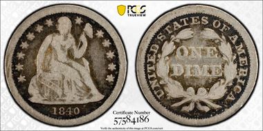 1840 10C Drapery VG8