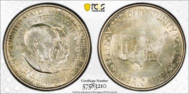 1952-D 50C Washington-Carver MS66
