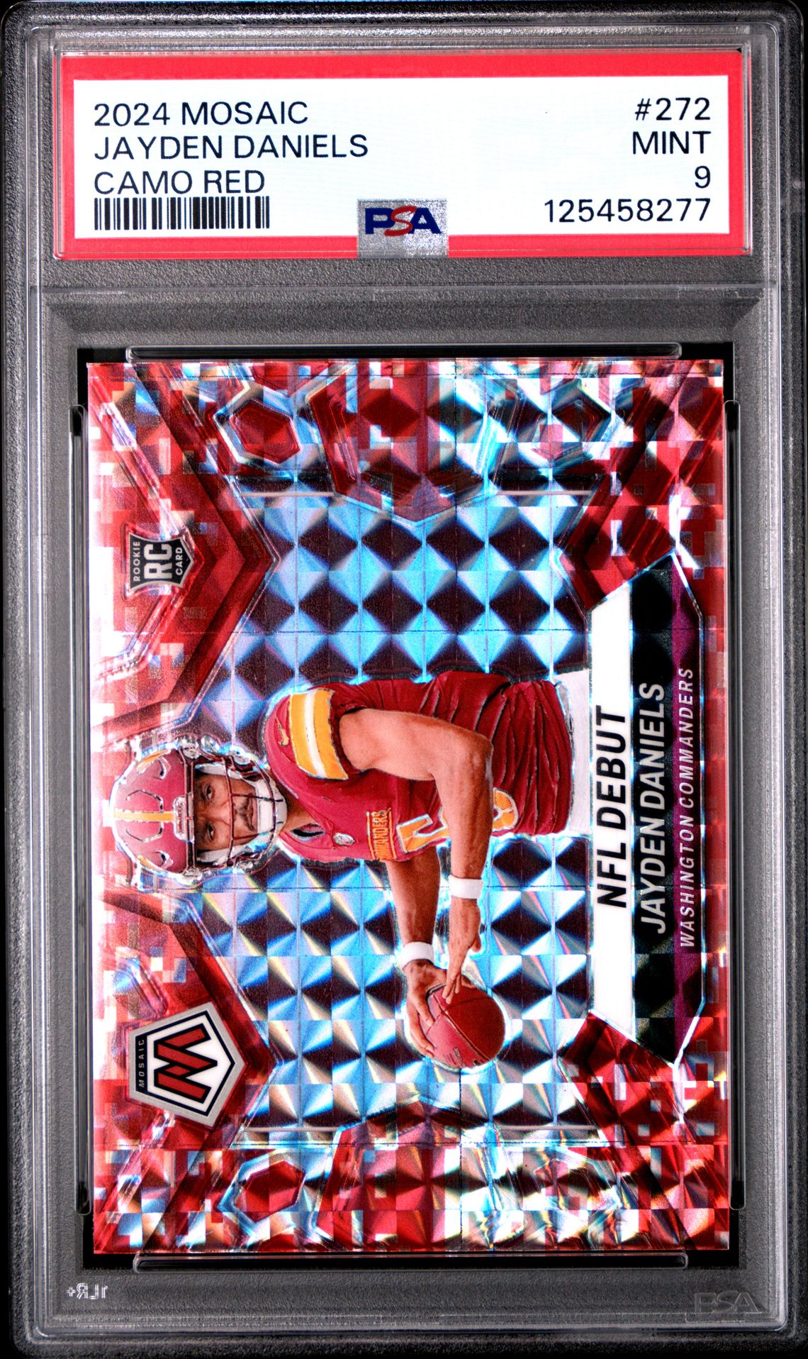 2024 Panini PANINI MOSAIC REACTIVE BLUE #272 Jayden Daniels front
