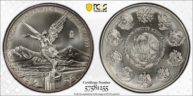 2001-Mo Onza Libertad Ag MS68