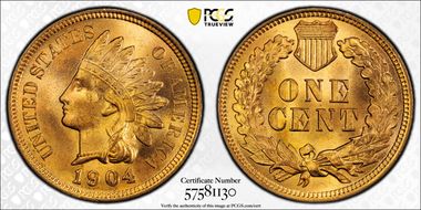 1904 1C MS65RD