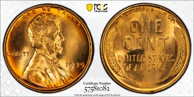 1939 1C MS67+ RD