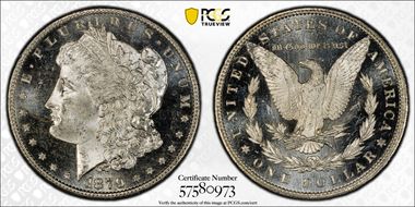 1879-S $1 MS64DMPL