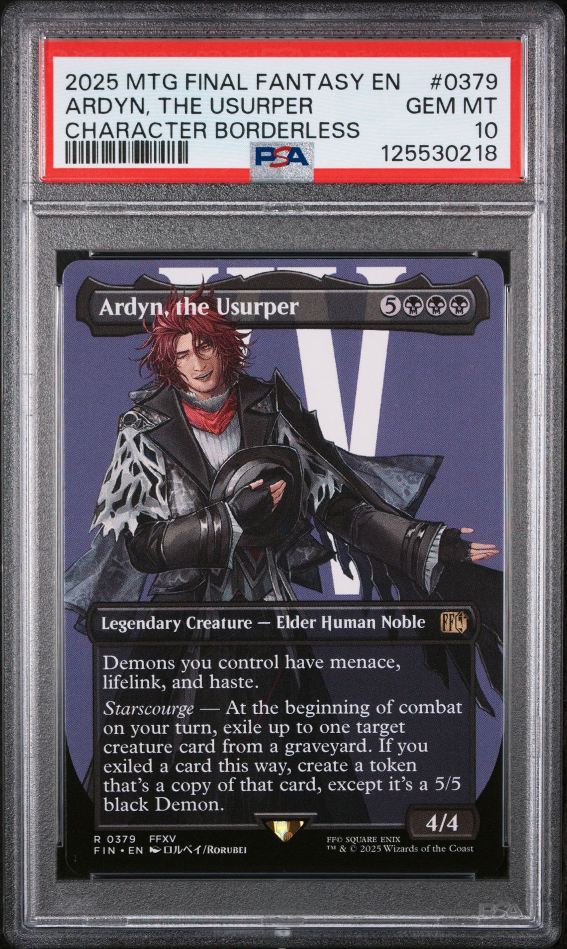2025 MTG MAGIC THE GATHERING FINAL FANTASY CHARACTER BORDERLESS #0379 Ardyn, The Usurper front