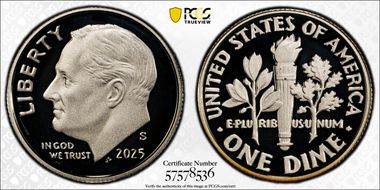 2025-S 10C Silver First Strike PR70DCAM