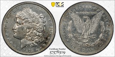 1878 7/8TF $1 Strong N1