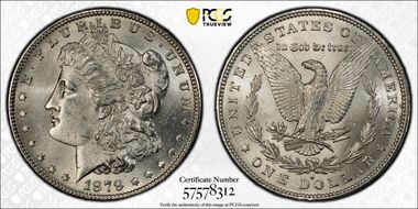 1879-S $1 MS62
