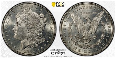 1884 $1 N1