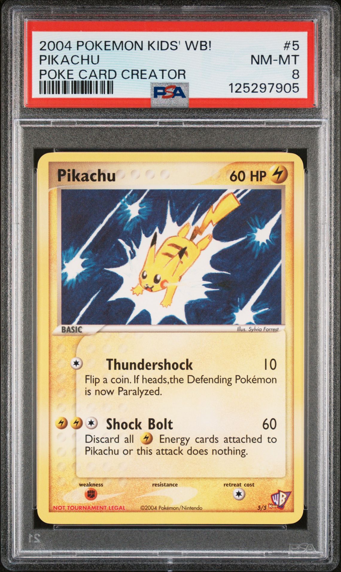 2004 Pokemon POKEMON KIDS' WB! POKE CARD CREATOR #5 Pikachu front