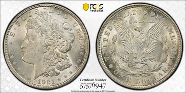 1921 $1 Morgan N1