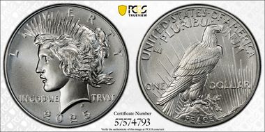 2025 $1 Peace Dollar First Strike MS69