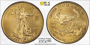 2016 $5 Gold Eagle 30th Anniversary Stephanie Sabin MS69
