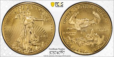 2015 $5 Gold Eagle Stephanie Sabin MS69