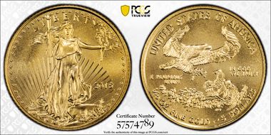 2015 $5 Gold Eagle Stephanie Sabin MS69