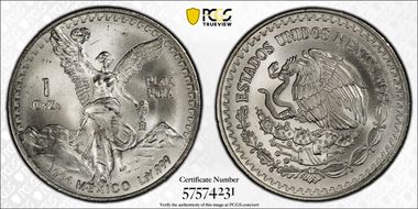 1994-Mo Onza Libertad Ag MS65