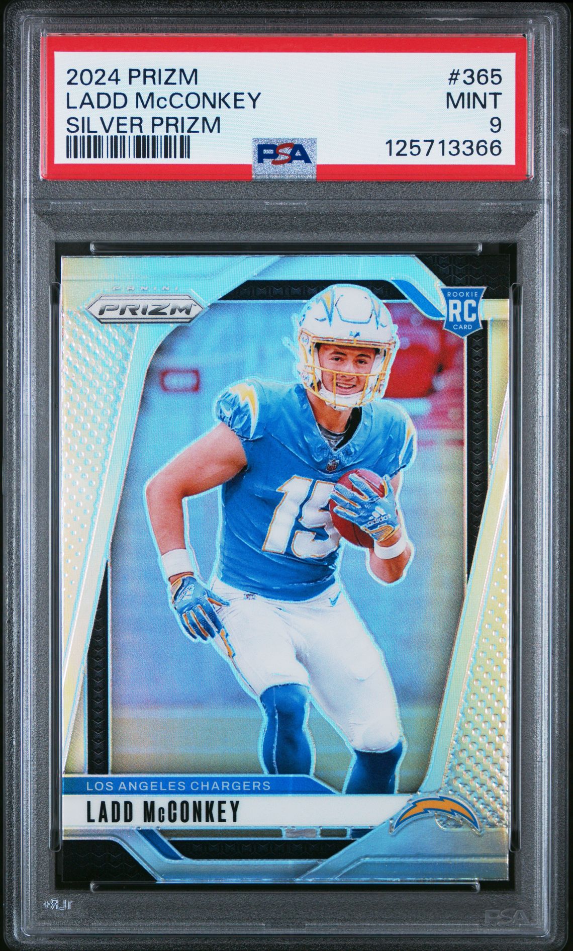 2024 Panini Prizm Ladd Mcconkey #365 (Silver Prizm) Mint 9 front