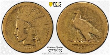 1908 $10 Motto FR2