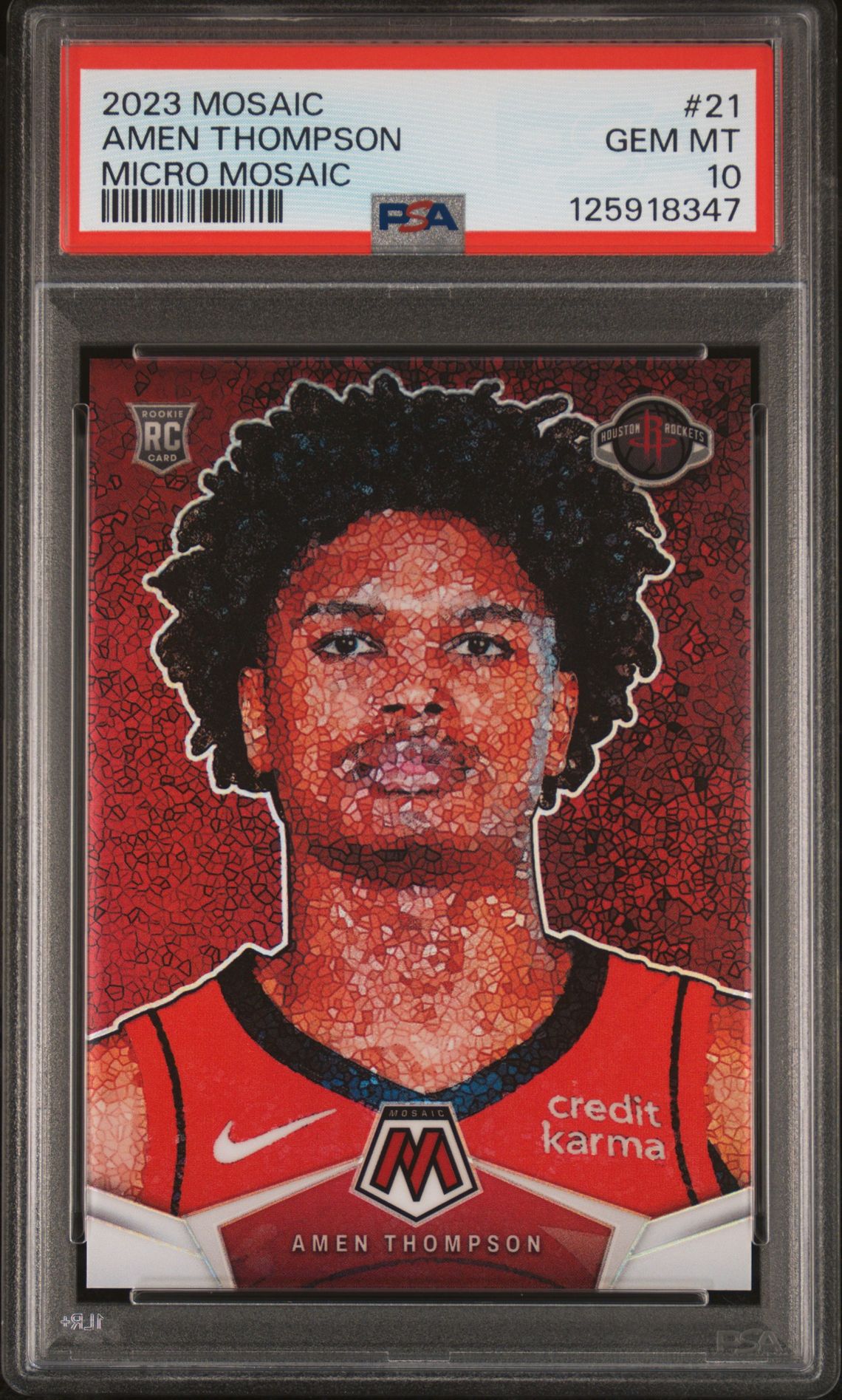 2023 Panini PANINI MOSAIC MICRO MOSAIC #21 Amen Thompson front