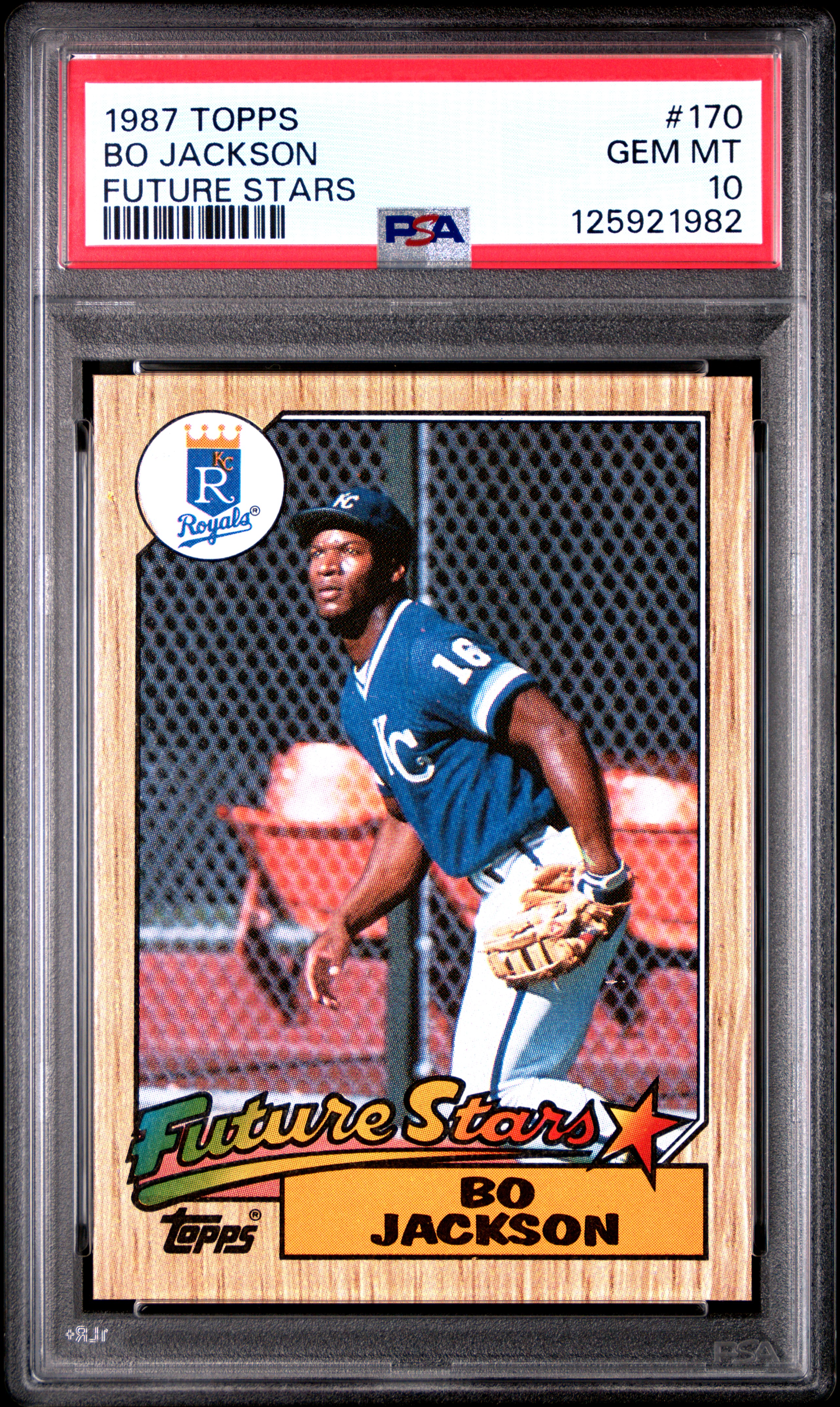 1987 Topps Bo Jackson Future Stars #170 PSA 10