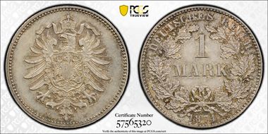 1874-H Mark J-9 MS63