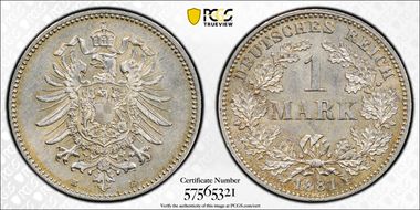 1881-E Mark J-9 MS63