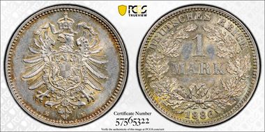 1886-E Mark J-9 MS63