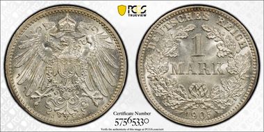 1905-J Mark J-17 MS66