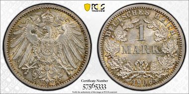 1908-J Mark J-17 MS66