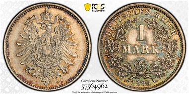 1881-D Mark J-9 MS62