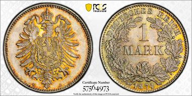 1874-G Mark J-9 MS66