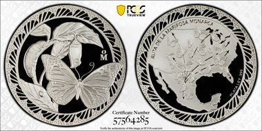 (2024)-Mo Medal Monarch Butterly Route Ag PR70DCAM